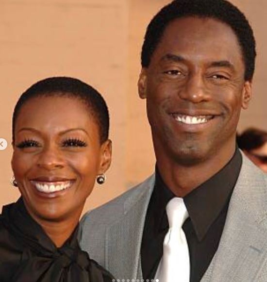 Jenisa Garland with her husband Isaiah Washington